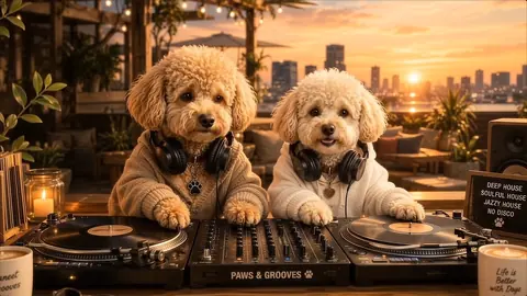 HOP and MATTHEW at sunset on a rooftop